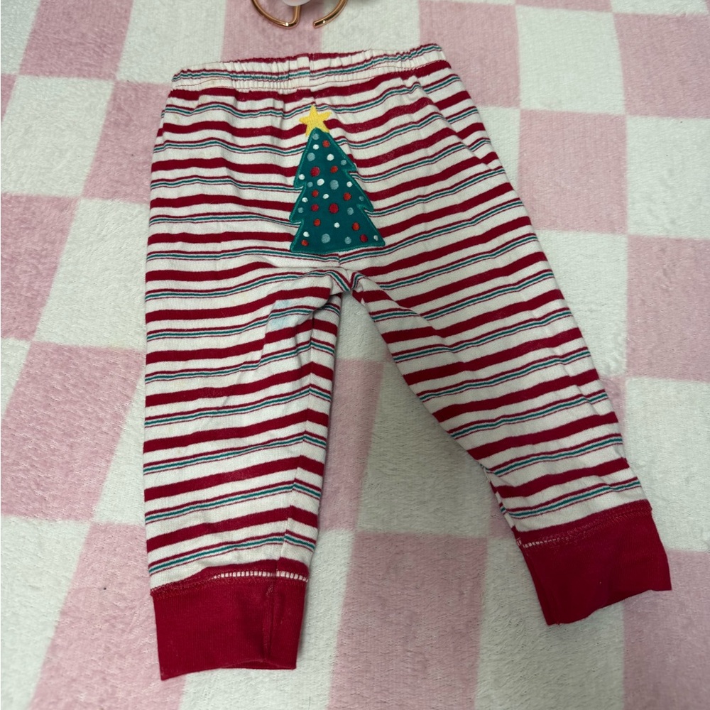 Festive Striped Kids Pajama Bottoms